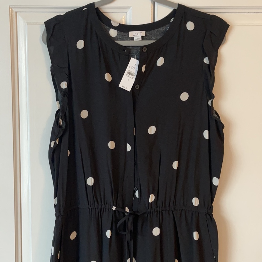 NWT Polka Dot Jumpsuit - Picture 2 of 5